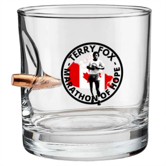 Discover Terry Fox Marathon Of Hope Unisex Bullet Whiskey Glasses, Ryan Reynolds Terry Fox Bullet Whiskey Glasses