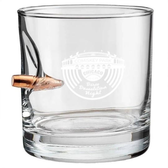 Discover old comiskey park vintage disco demolition night Bullet Whiskey Glasses