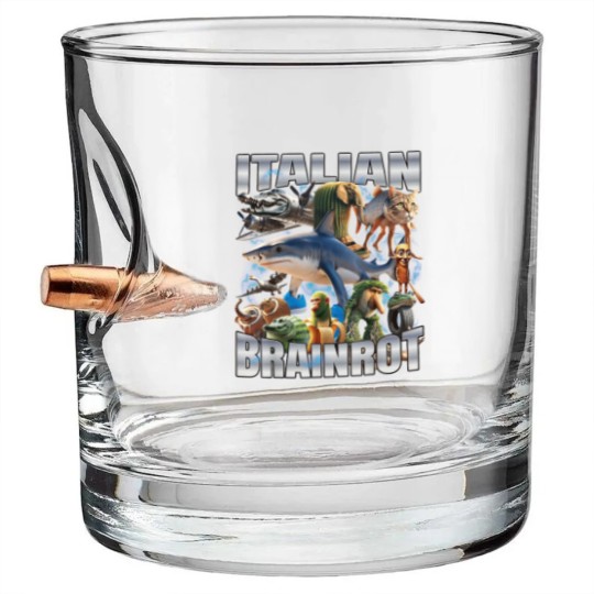Discover Italian Brain Tralalero Tralala - Tralalero Tralala - Bullet Whiskey Glasses