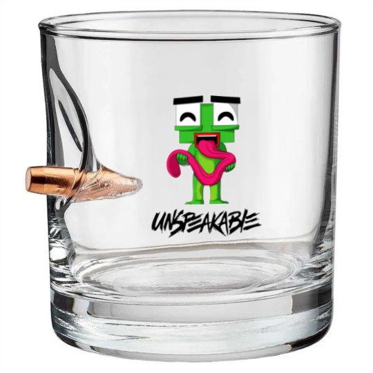 Discover Unspeakable Cartoon Art Funny Printed Painting Kids Unisex Boy Girl Bullet Whiskey Glasses Gift Bullet Whiskey Glasses