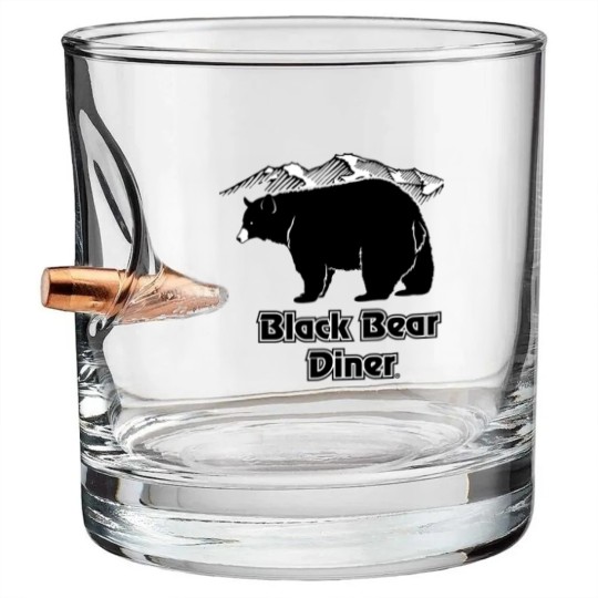 Discover Black bear diner Bullet Whiskey Glasses