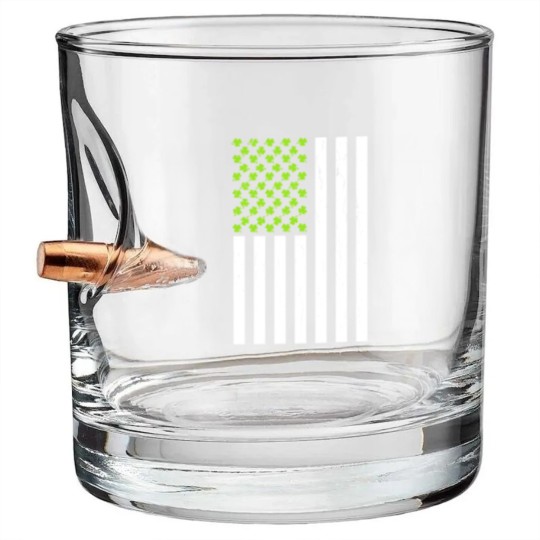 Discover Shamrock American Flag Bullet Whiskey Glasses