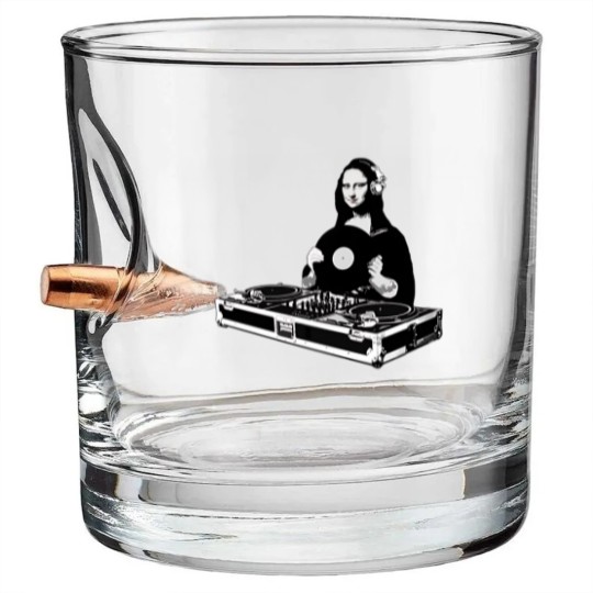 Discover Funny DJ Monalisa Bullet Whiskey Glasses
