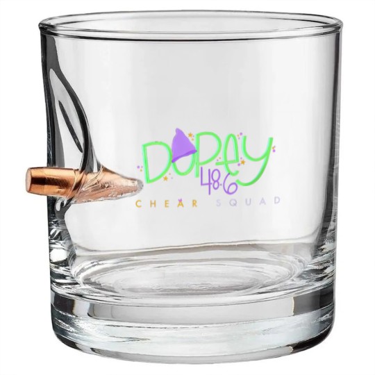 Discover Dopey Challenge ChEAR Squad Bullet Whiskey Glasses, WDW Dopey Runner Cheering Family Bullet Whiskey Glasses