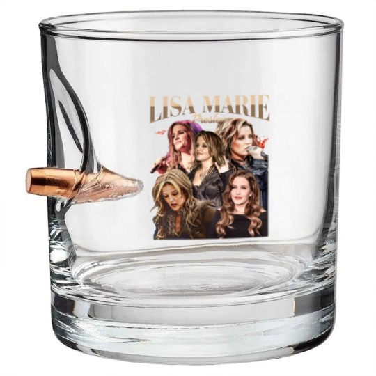 Discover Vintage Style Lisa Marie Presley 90s Vintage Bullet Whiskey Glasses, Lisa Marie Presley Merch