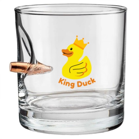 Discover King Duck - King Rubber Duck Bullet Whiskey Glasses