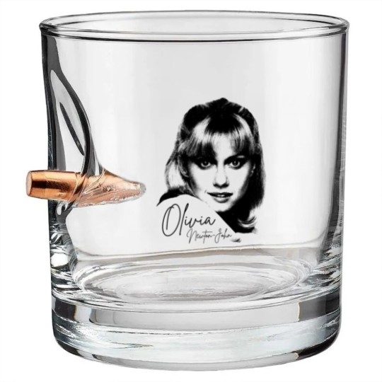 Discover Olivia Newton John Face - Olivia Newton John - Bullet Whiskey Glasses
