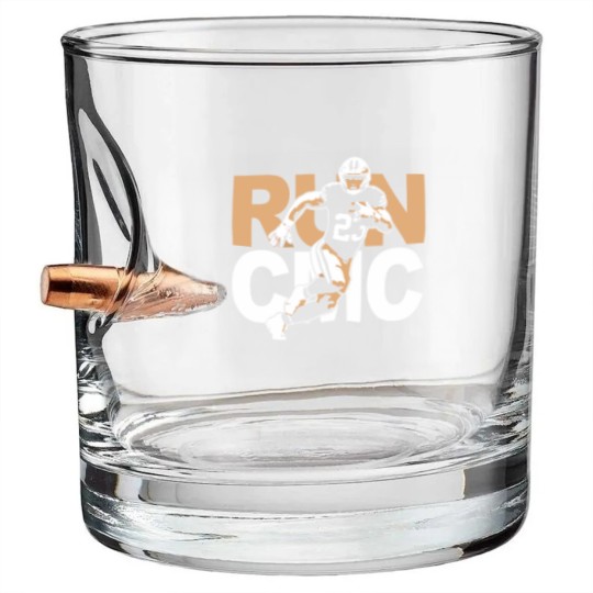 Discover San Francisco Christian McCaffrey "RUN CMC" Bullet Whiskey Glasses