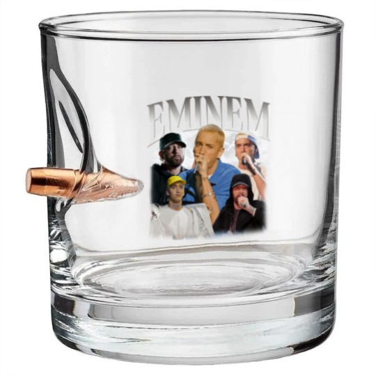 Discover Eminem Bullet Whiskey Glasses, Classic 90s Graphic Bullet Whiskey Glasses