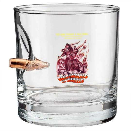 Discover Werewolves on Wheels Mens Horror Bullet Whiskey Glasses
