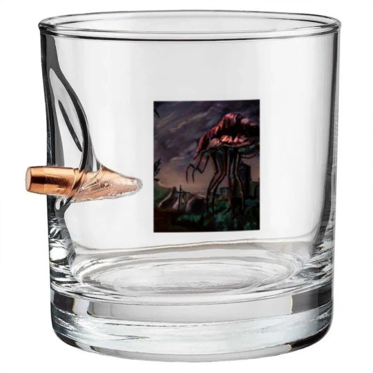 Discover Morrowind - Silt Strider Graphic Bullet Whiskey Glasses