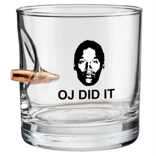 Discover OJ did it Bullet Whiskey Glasses