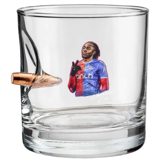 Discover Eberechi Eze Bullet Whiskey Glasses, Crystal Palace Bullet Whiskey Glasses, Soccer Bullet Whiskey Glasses