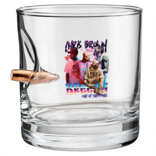 Discover New Chris Brown Breezy Bullet Whiskey Glasses One Of Them Ones Tour Bullet Whiskey Glasses