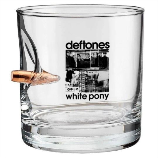 Discover Deftone ROCK BAND Bullet Whiskey Glasses - white pony