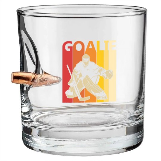 Discover Hockey Goalie T- Bullet Whiskey Glasses Vintage Hockey Goalie T- Bullet Whiskey Glasses Bullet Whiskey Glasses