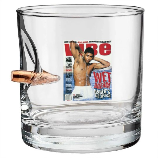 Discover Usher Cover Bullet Whiskey Glasses, Usher Album Bullet Whiskey Glasses, Retro Usher Bullet Whiskey Glasses