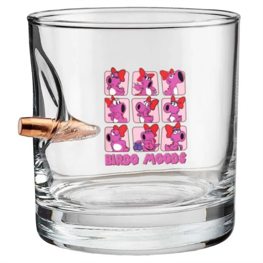 Discover Cute Birdo Moods Bullet Whiskey Glasses | Super