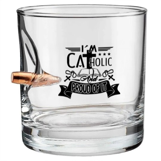Discover Catholic Mug - I Am Catholic Coffee Mug Bullet Whiskey Glasses