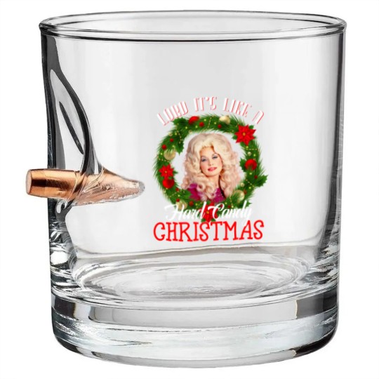 Discover Lord it's Like a Hard Candy Christmas Dolly Parton Holiday Bullet Whiskey Glasses