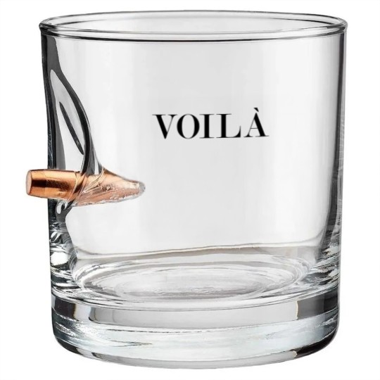 Discover Voila, Voila Bullet Whiskey Glasses, French Bullet Whiskey Glasses, Voila Women Bullet Whiskey Glasses, Unisex Bullet Whiskey Glasses