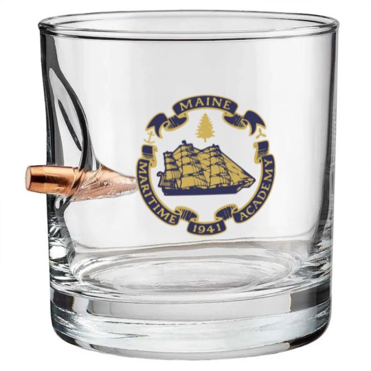 Discover Maine Maritime Academy Bullet Whiskey Glasses