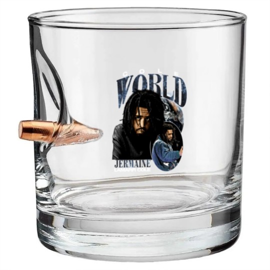 Discover Vintage J Cole Bullet Whiskey Glasses, Jay Cole American Rapper Bullet Whiskey Glasses, The off Season Album Bullet Whiskey Glasses