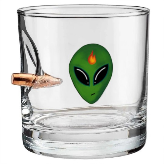 Discover Inciteful Alien Head Bullet Whiskey Glasses