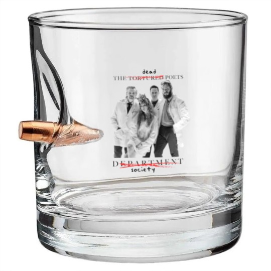 Discover Tortured Poets Department x Dead Poets Society - TTPD - Unisex Bullet Whiskey Glasses
