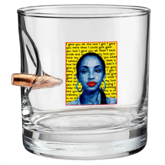 Discover Sade Unisex Heavy Cotton Bullet Whiskey Glasses| Sade Bullet Whiskey Glasses| No Ordinary Love