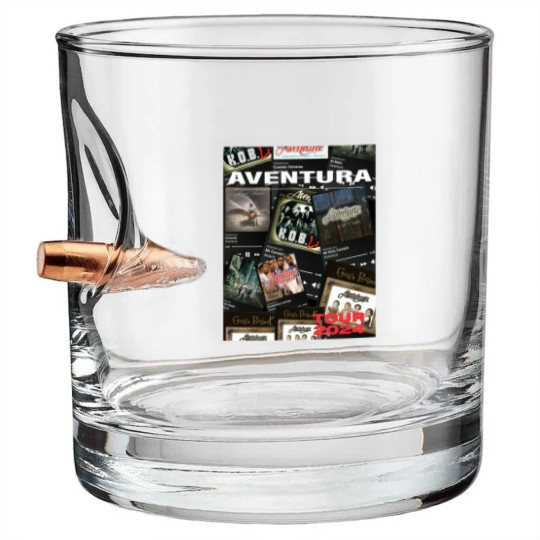 Discover 2024 Aventura Tour Cerrando Ciclos Concierto, Aventura Bullet Whiskey Glasses