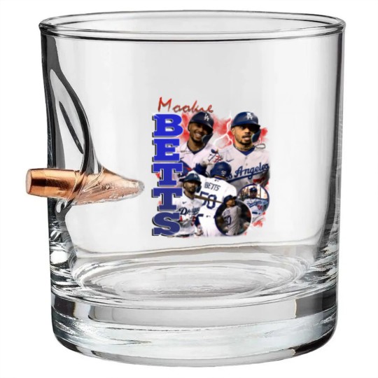 Discover Vintage Mookie Betts Bullet Whiskey Glasses