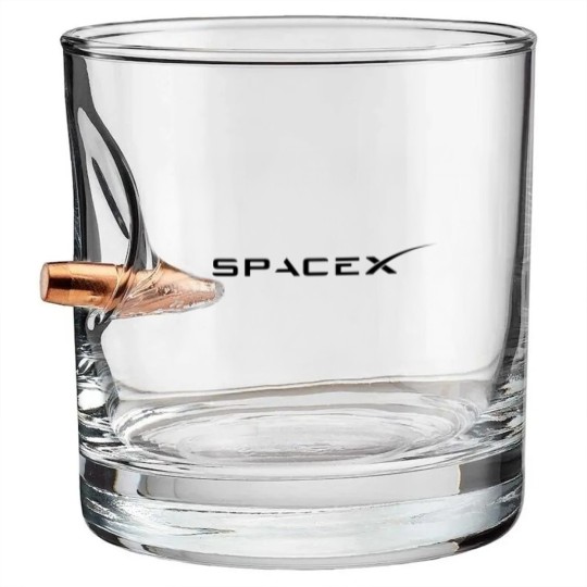 Discover SpaceX, space x, Elon musk Unisex Heavy Cotton Bullet Whiskey Glasses, Bullet Whiskey Glasses