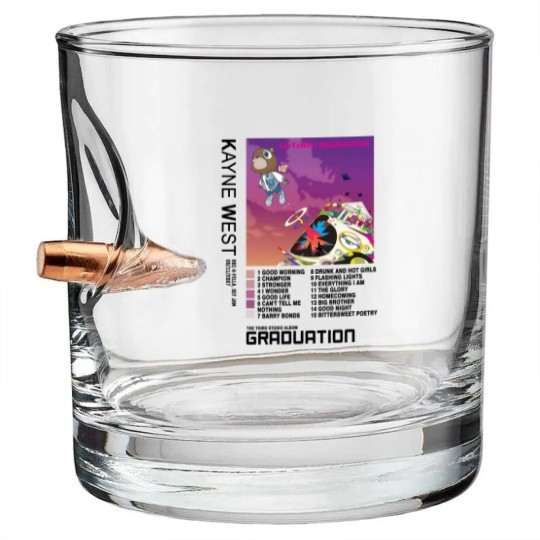 Discover NEW Kanye West Graduation Bullet Whiskey Glasses, Kanye West Bullet Whiskey Glasses