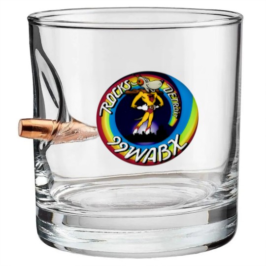 Discover RARE Vintage 1970s WABX Radio Station Detroit Rocks Bullet Whiskey Glasses