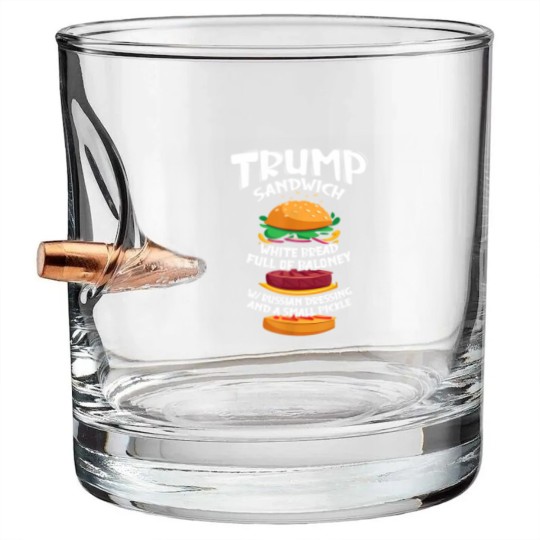 Discover Trump Sandwich Sign Funny Sandwich Day Sandwiches Pun 1979 Bullet Whiskey Glasses
