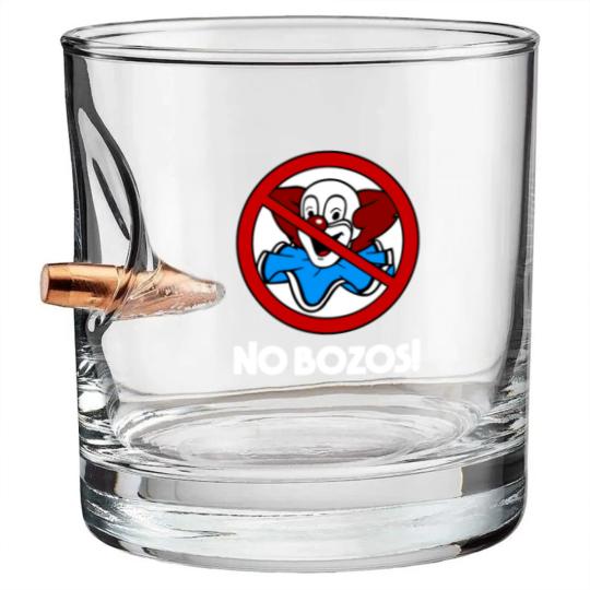 Discover No Bozos Bullet Whiskey Glasses