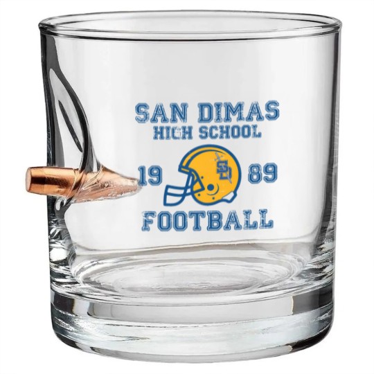 Discover San Dimas High School Football Bullet Whiskey Glasses