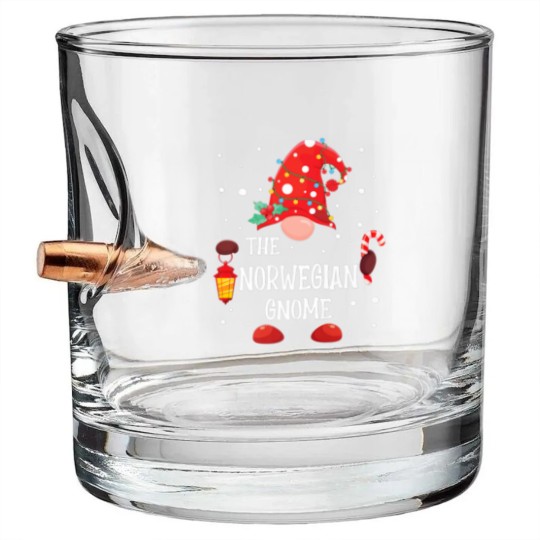 Discover The Norwegian Gnome Matching Family Christmas Gnom Bullet Whiskey Glasses