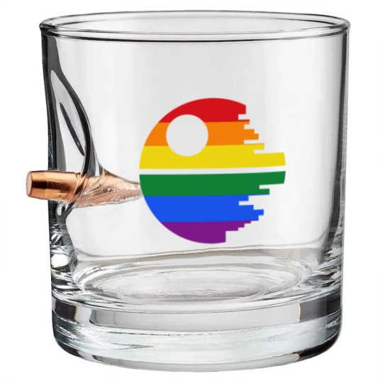 Discover Rainbow Death Star Bullet Whiskey Glasses
