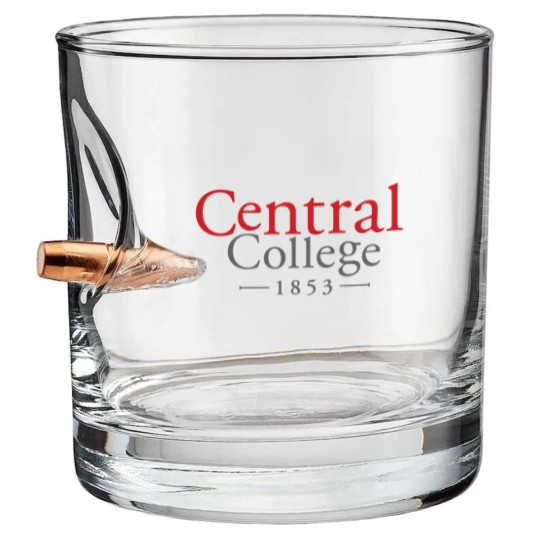 Discover Central College (Iowa) Established 1853 Bullet Whiskey Glasses