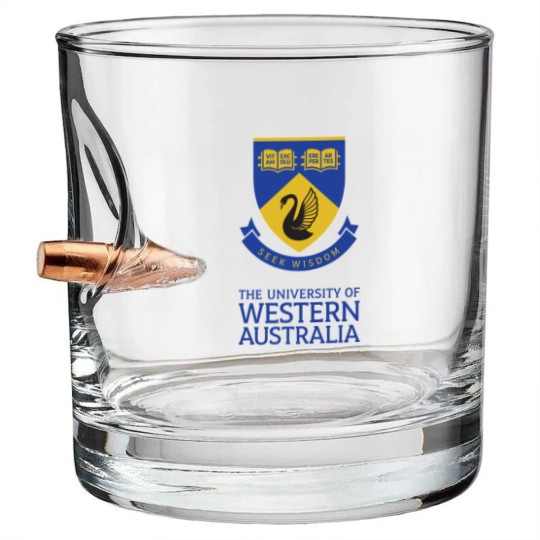 Discover Univ of Western Australia, Studies Design Bullet Whiskey Glasses