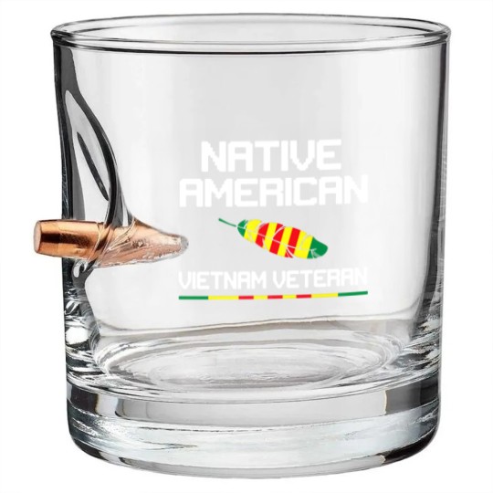 Discover Native American Vietnam Veteran Bullet Whiskey Glasses