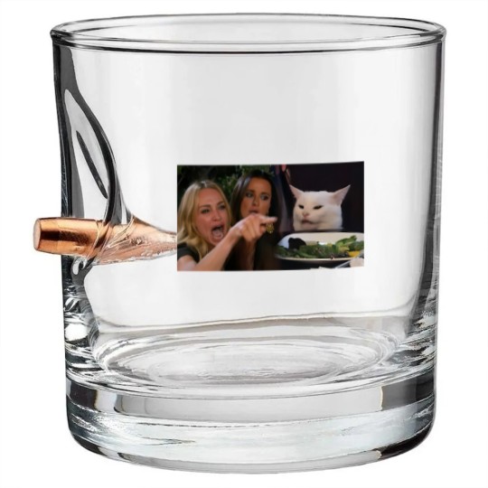 Discover Woman Yelling at a Cat - Meme - Bullet Whiskey Glasses