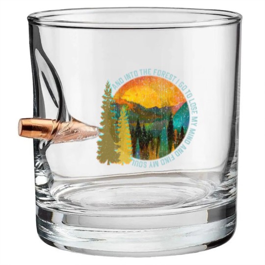 Discover Into The Forest I Go Hiking Bullet Whiskey Glasses Nature Lover Ca Bullet Whiskey Glasses