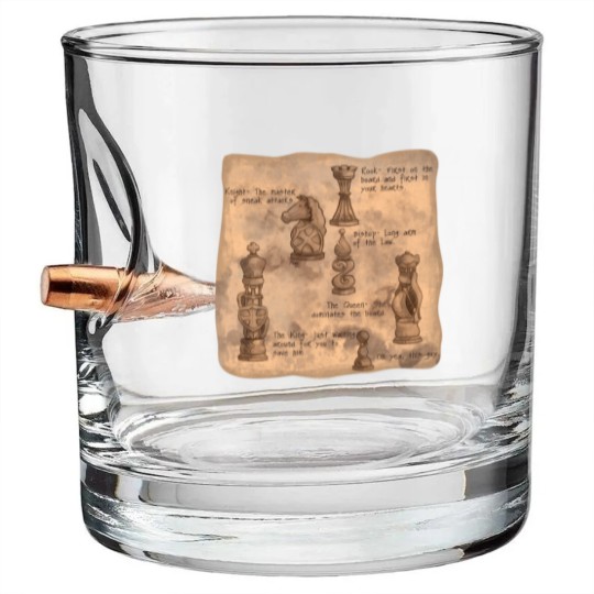Discover Fantasy Chessmen - Chess - Bullet Whiskey Glasses