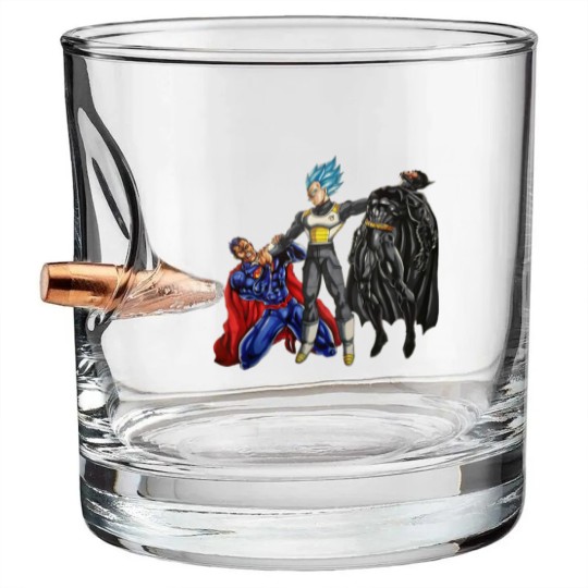 Discover Vegeta Super Saiyan Blue Beats Super Heroes Bullet Whiskey Glasses