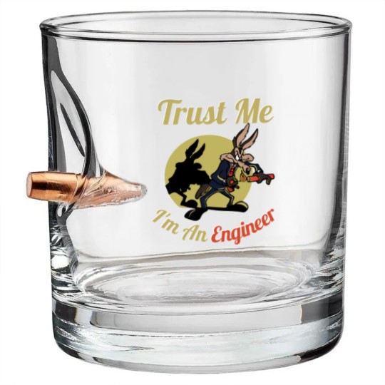 Discover TRUST ME IM AN ENGINEER Bullet Whiskey Glasses
