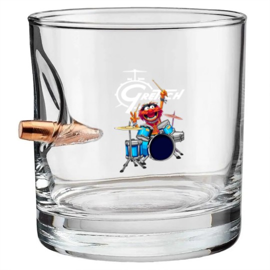 Discover The Muppet Show Animal Playing Gretsch Drums Bullet Whiskey Glasses