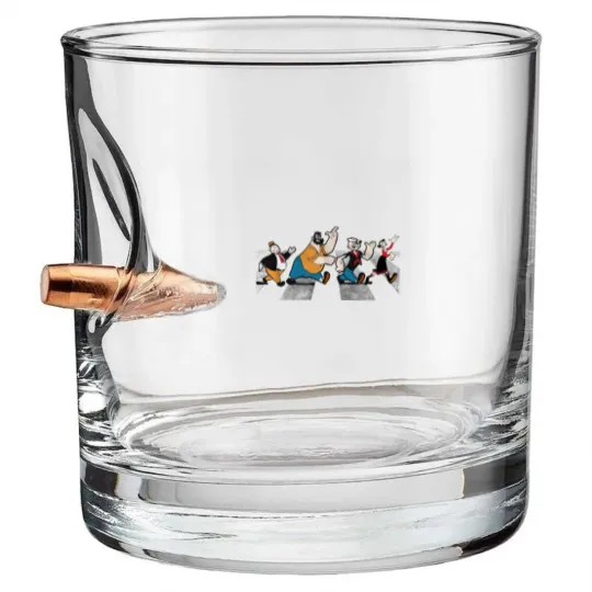 Discover Popeye The Sailor Man Cartoon Abbey Road Adult Bullet Whiskey Glasses Bullet Whiskey Glasses Black